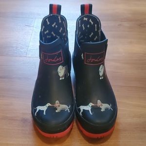 Womens Joules Wellies (dog print, size 6)